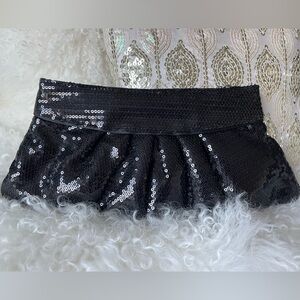 Steve Madden Black Sequin Purse